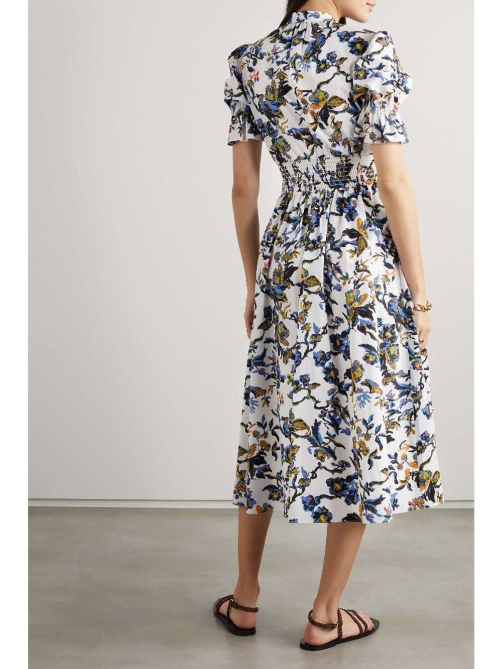 Diane von Furstenberg Floral Erica Dress in Fauna Toile Womens Aline fit and - Picture 2 of 16